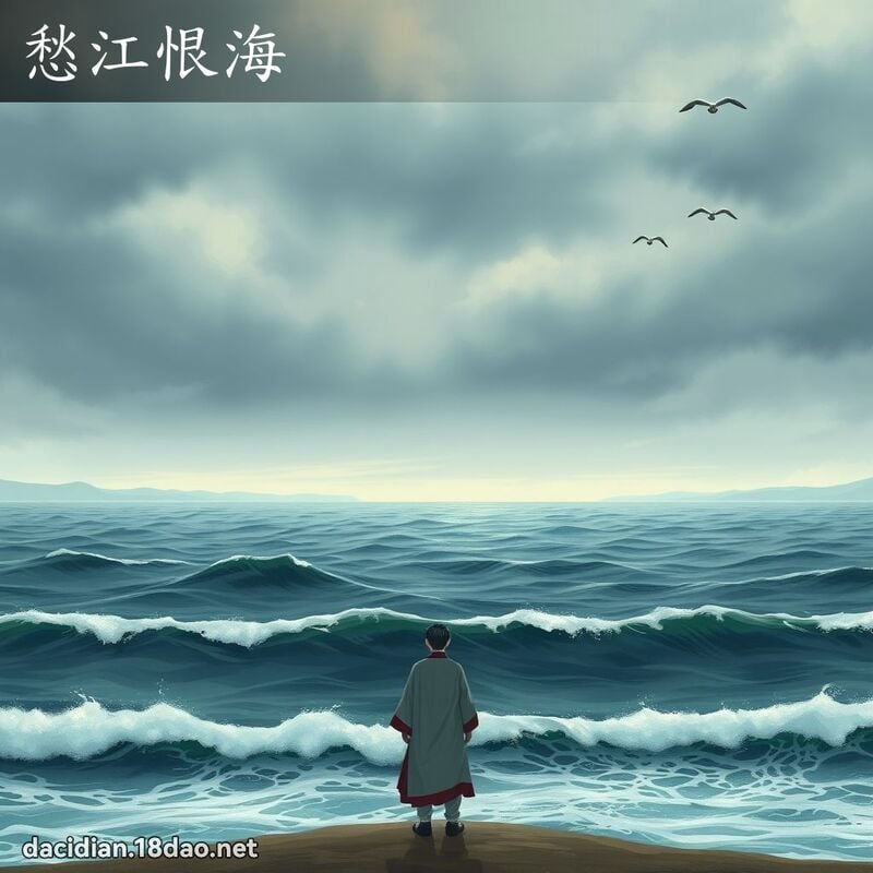 愁江恨海 - 国语大辞典配图