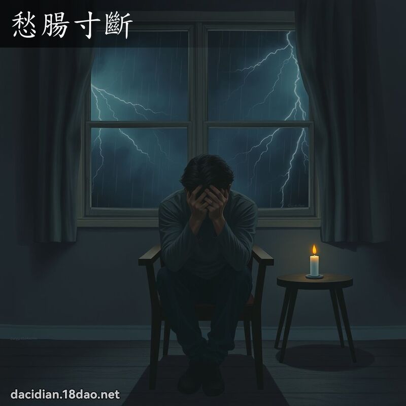 愁肠寸断 - 国语大辞典配图