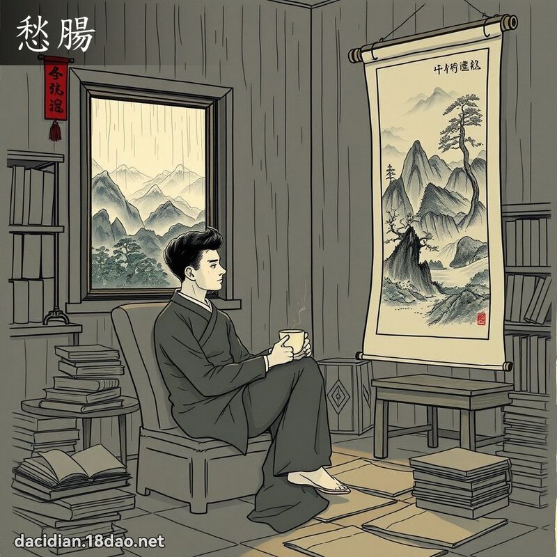 愁肠 - 国语大辞典配图