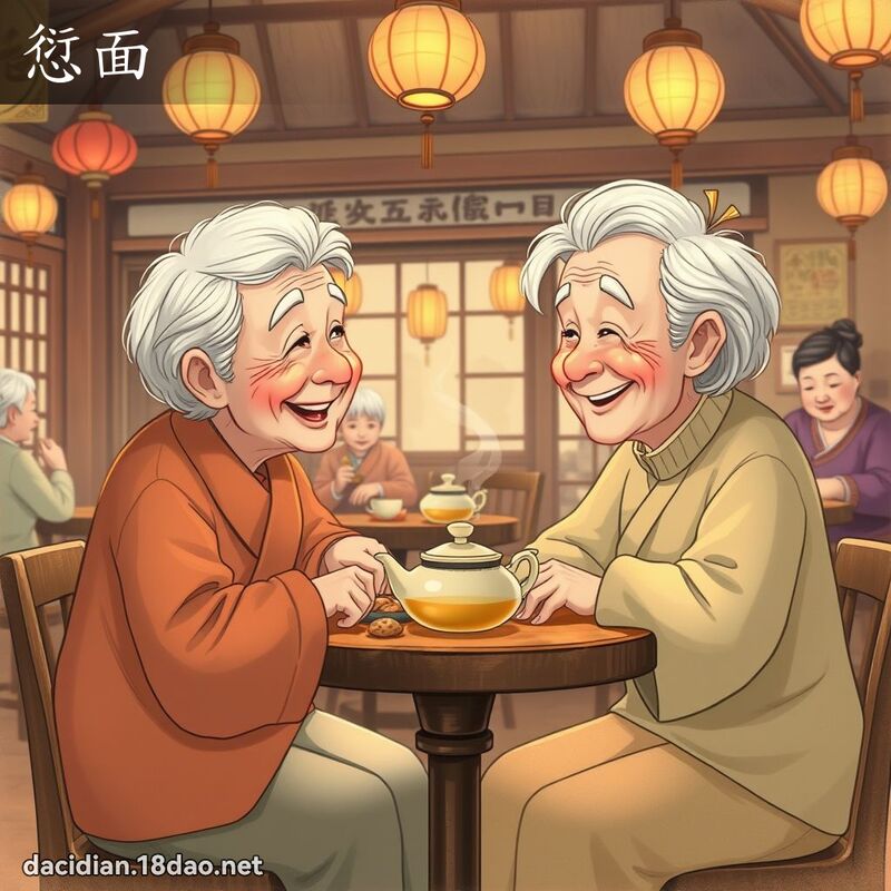 愆面 - 国语大辞典配图
