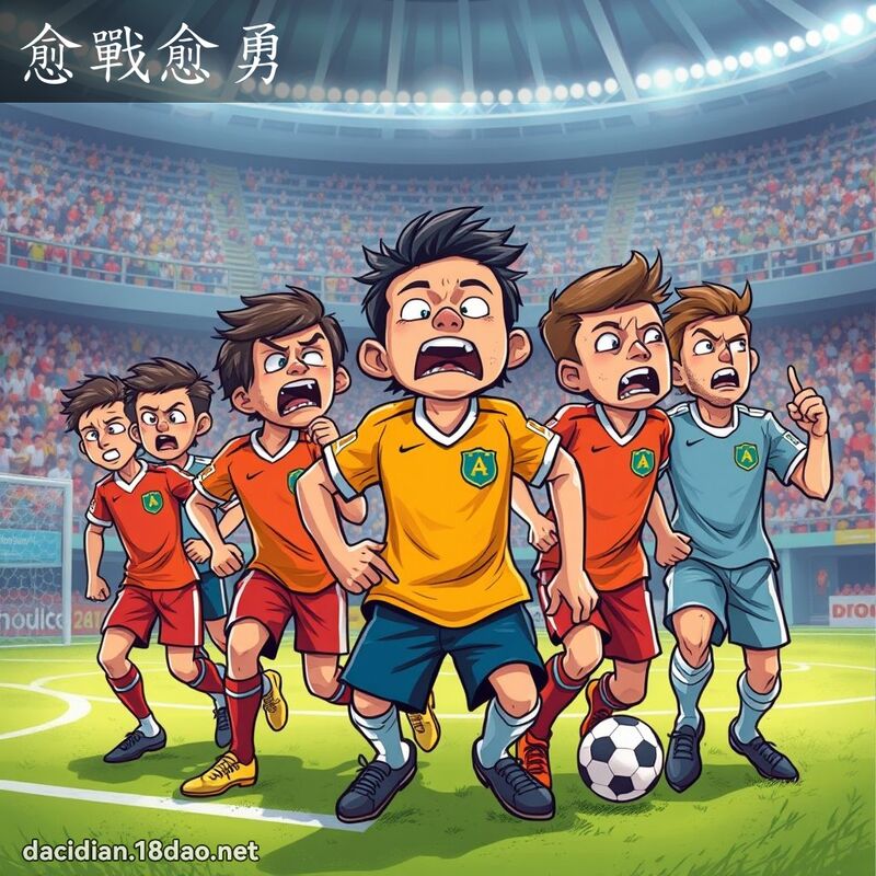 愈战愈勇 - 国语大辞典配图