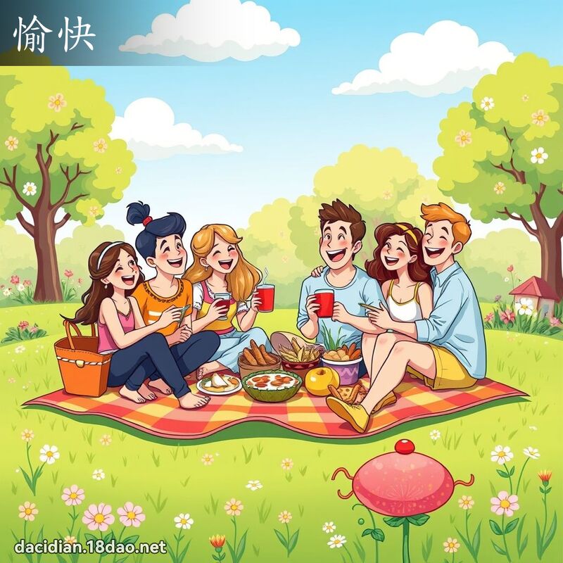 愉快 - 国语大辞典配图