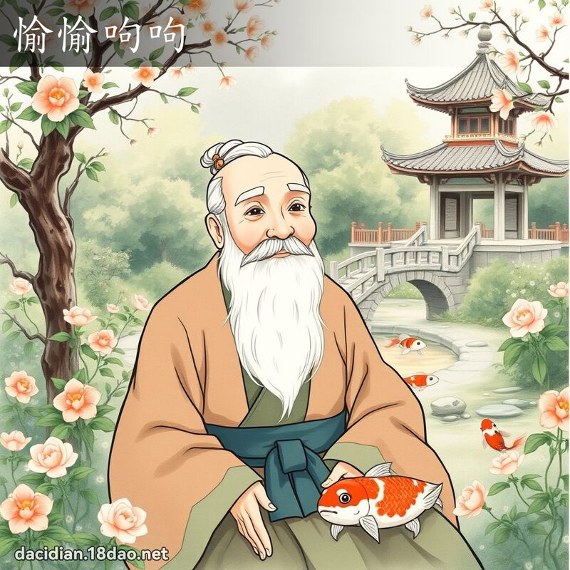 愉愉呴呴 - 国语大辞典配图