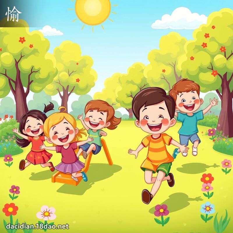 愉 - 国语大辞典配图