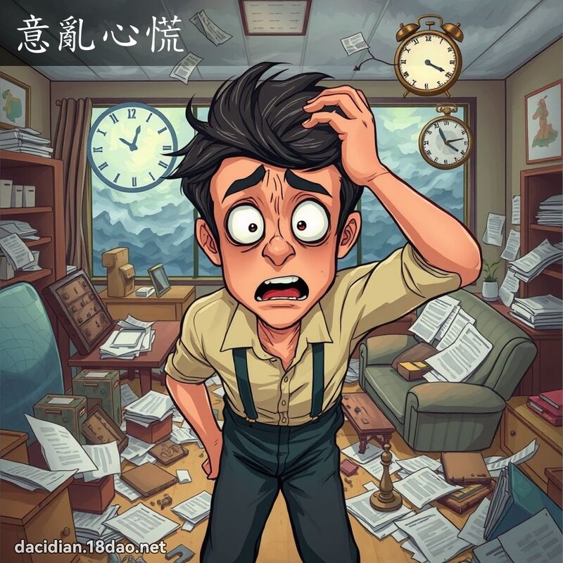 意亂心慌 - 國語大辭典配圖