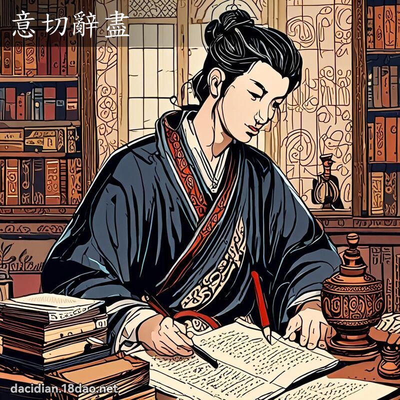 意切辞尽 - 国语大辞典配图