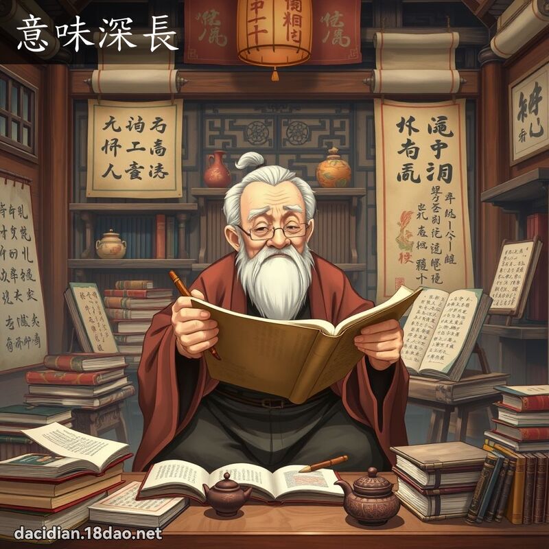 意味深長 - 國語大辭典配圖