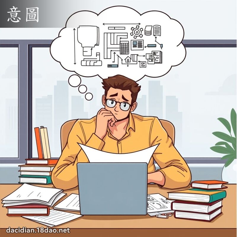 意圖 - 國語大辭典配圖