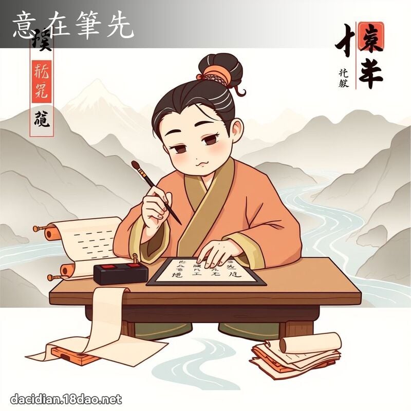 意在筆先 - 國語大辭典配圖