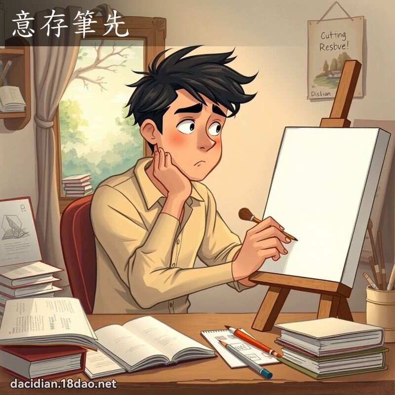 意存筆先 - 國語大辭典配圖