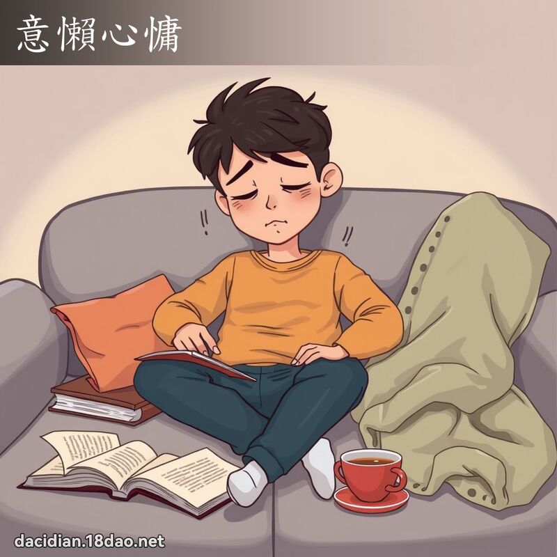 意懒心慵 - 国语大辞典配图