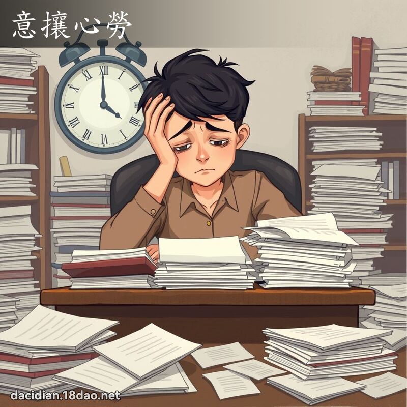 意攘心勞 - 國語大辭典配圖