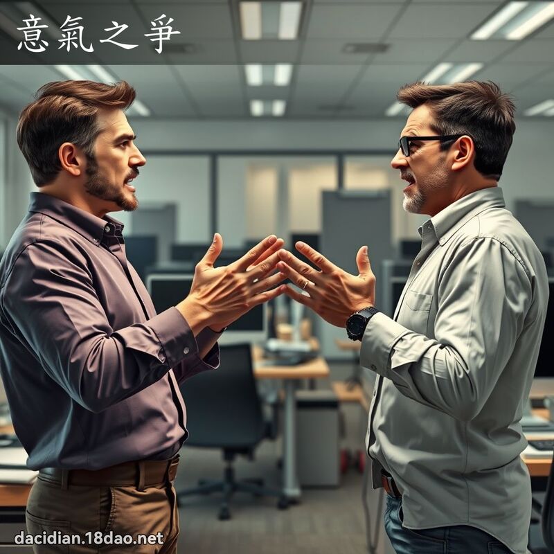 意氣之爭 - 國語大辭典配圖