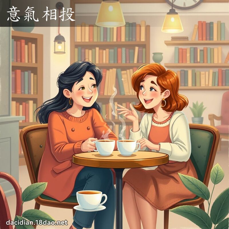 意气相投 - 国语大辞典配图