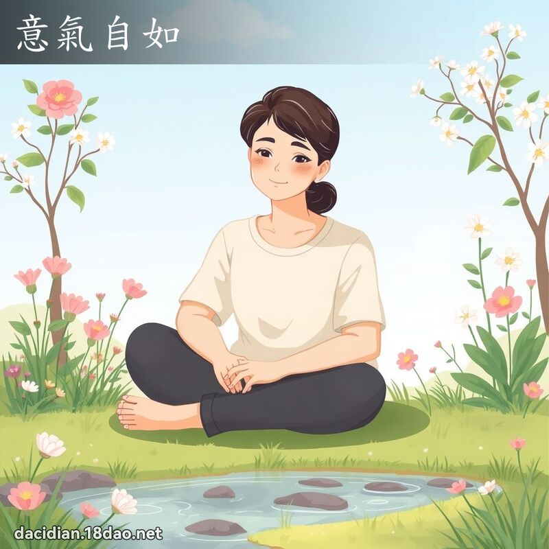 意气自如 - 国语大辞典配图