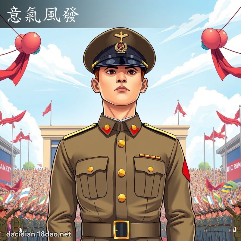 意氣風發 - 國語大辭典配圖
