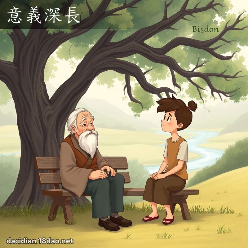 意義深長 - 國語大辭典配圖