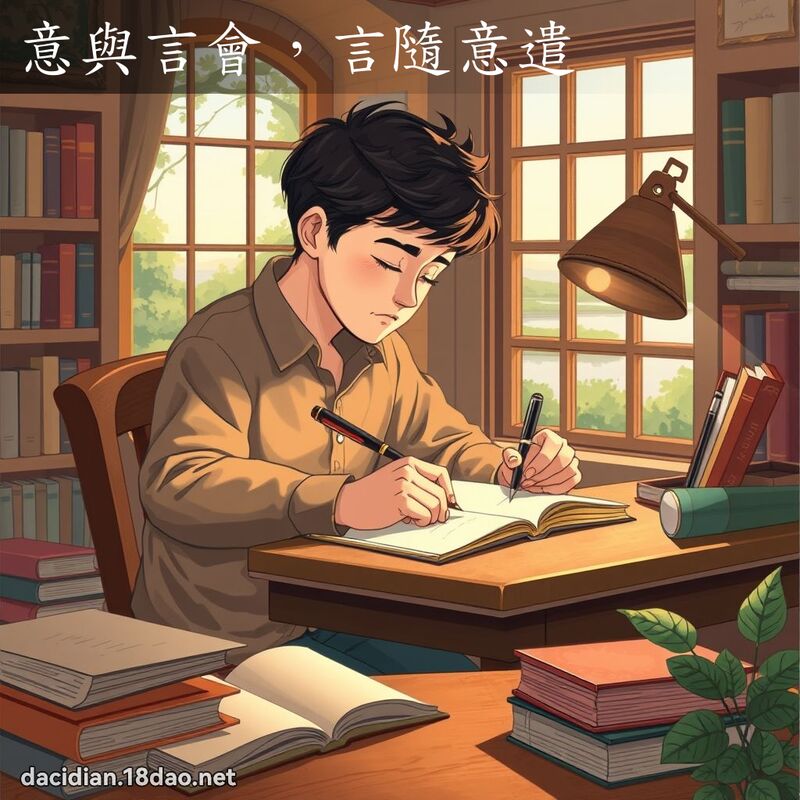 意與言會，言隨意遣 - 國語大辭典配圖
