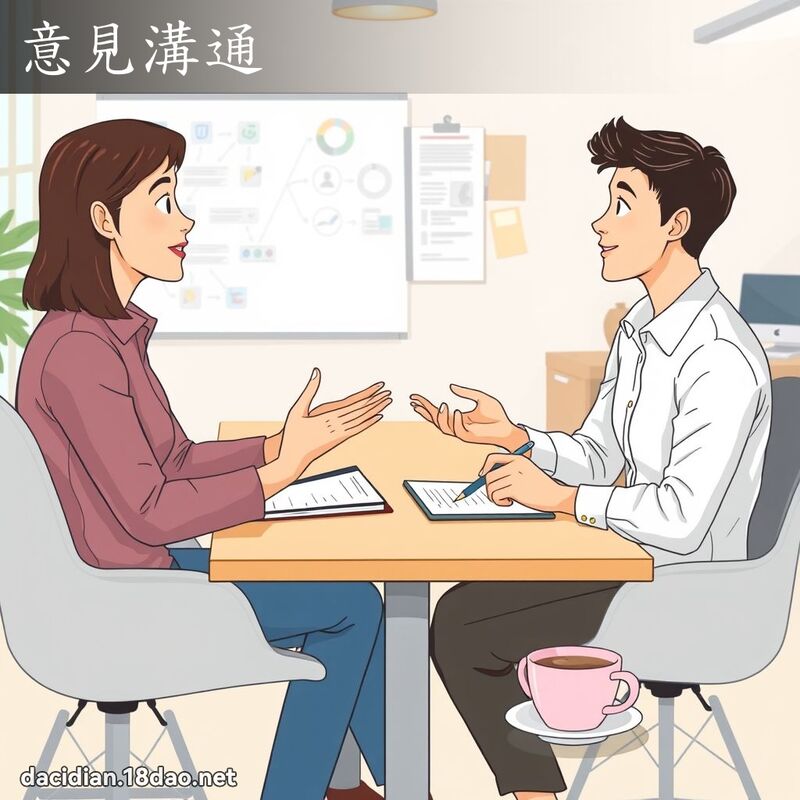 意見溝通 - 國語大辭典配圖
