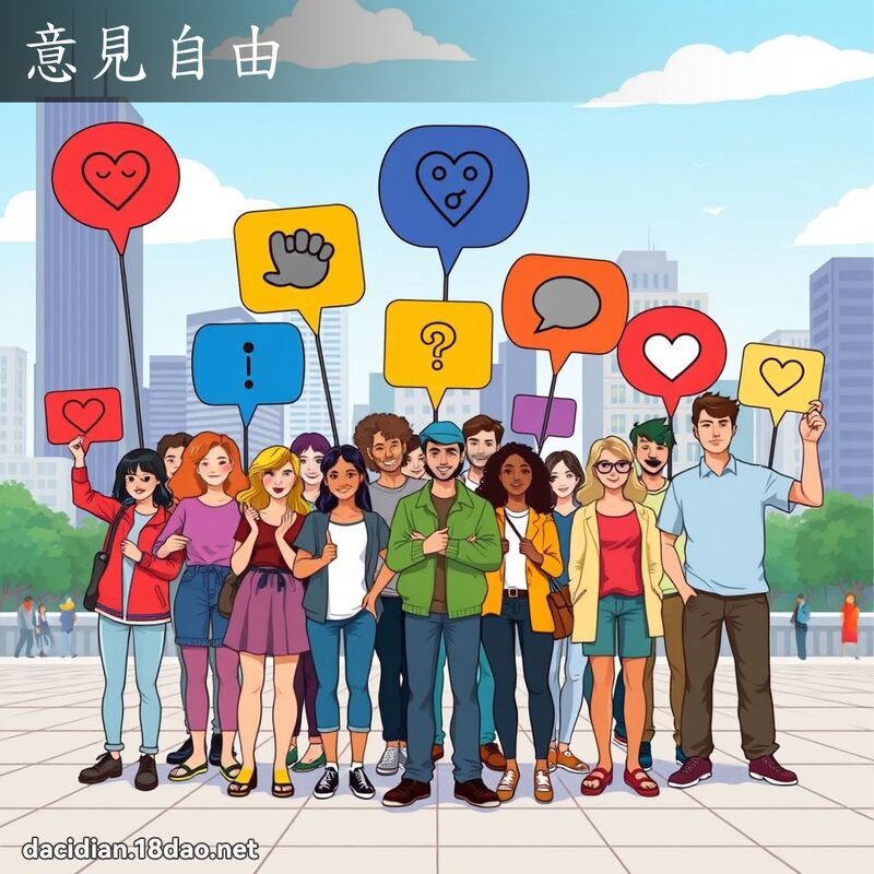意见自由 - 国语大辞典配图