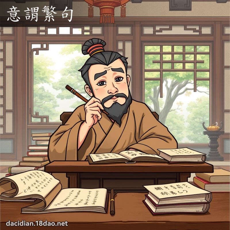 意谓繁句 - 国语大辞典配图