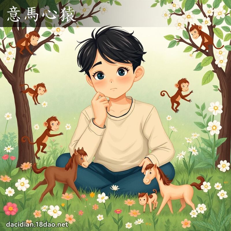 意馬心猿 - 國語大辭典配圖