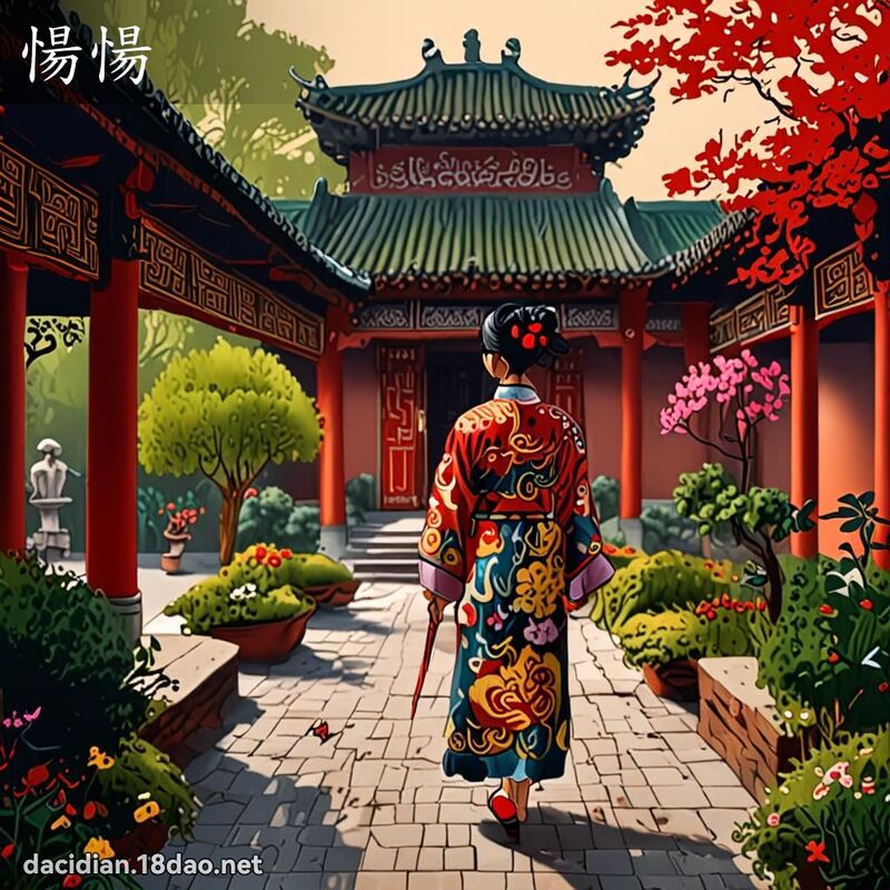 愓愓 - 国语大辞典配图