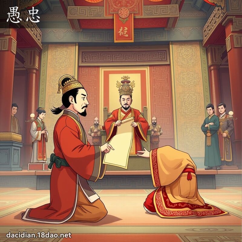 愚忠 - 國語大辭典配圖