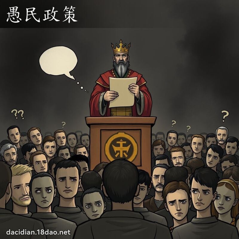 愚民政策 - 國語大辭典配圖