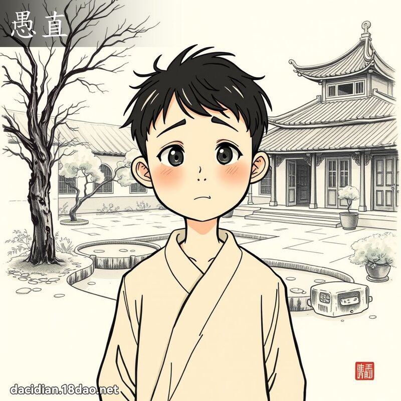 愚直 - 國語大辭典配圖