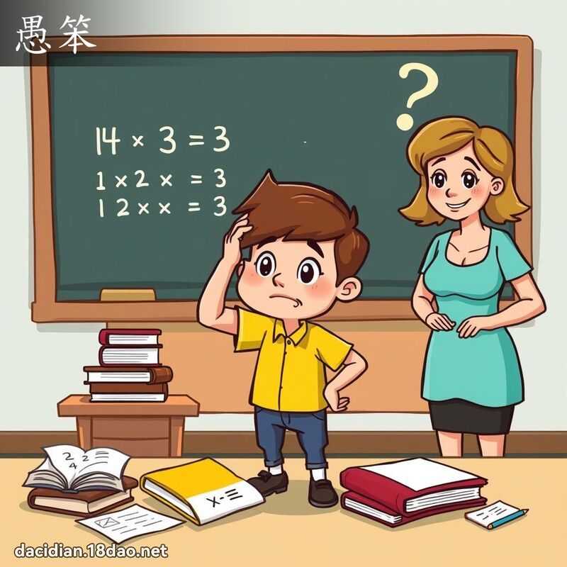 愚笨 - 国语大辞典配图