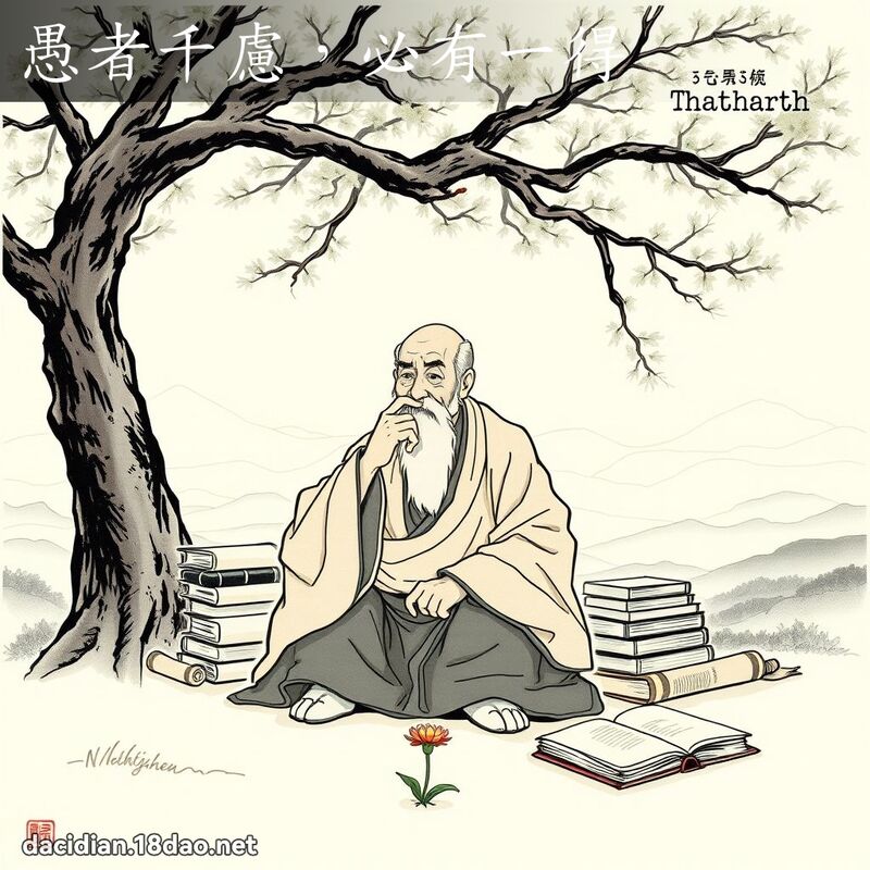 愚者千慮，必有一得 - 國語大辭典配圖