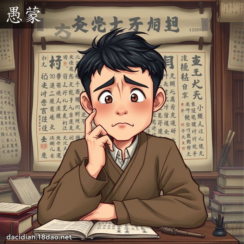 愚蒙 - 国语大辞典配图