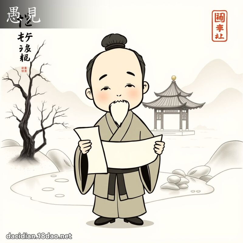 愚见 - 国语大辞典配图