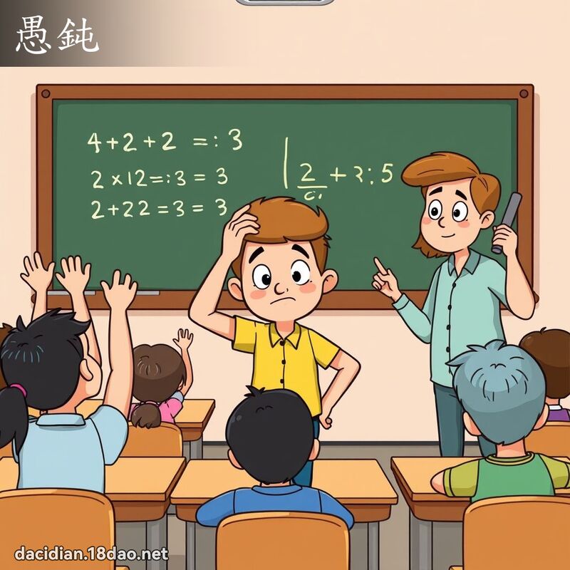 愚鈍 - 國語大辭典配圖