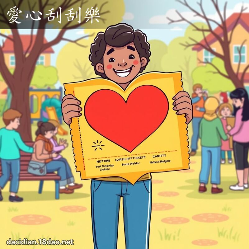 愛心刮刮樂 - 國語大辭典配圖