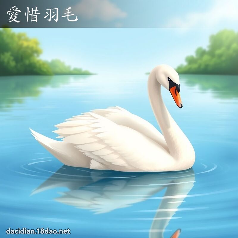 愛惜羽毛 - 國語大辭典配圖