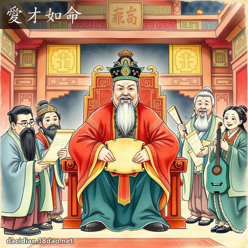 爱才如命 - 国语大辞典配图