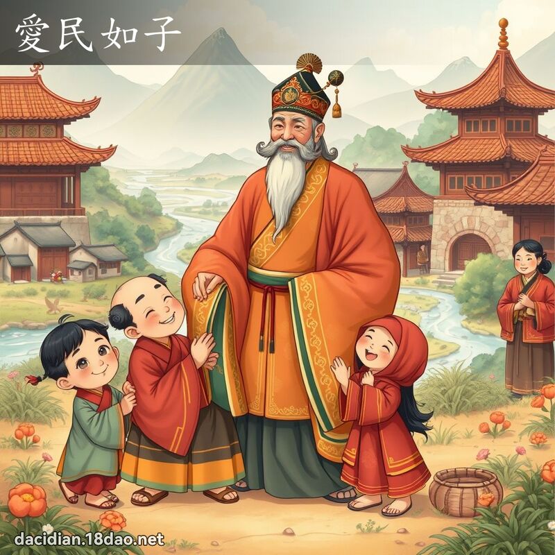 愛民如子 - 國語大辭典配圖