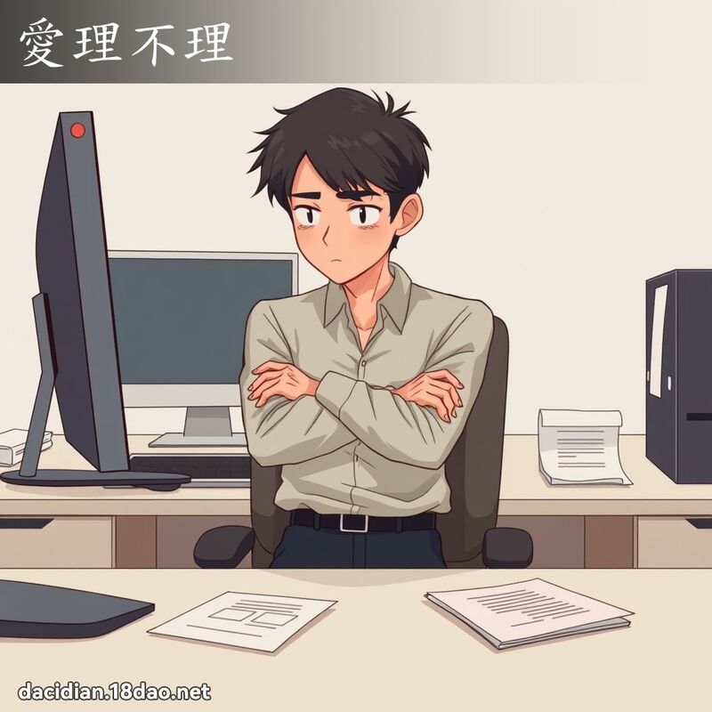 爱理不理 - 国语大辞典配图