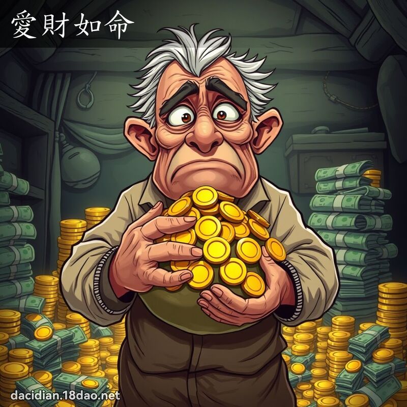 愛財如命 - 國語大辭典配圖