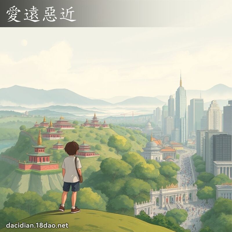 愛遠惡近 - 國語大辭典配圖