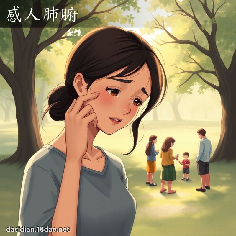感人肺腑 - 国语大辞典配图
