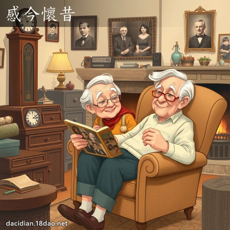 感今怀昔 - 国语大辞典配图