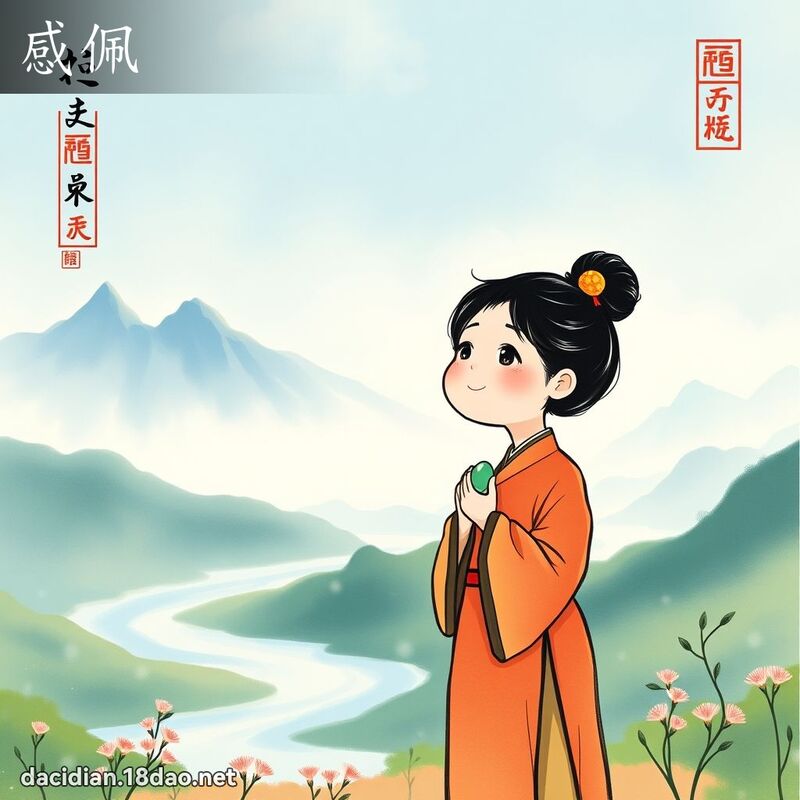 感佩 - 国语大辞典配图