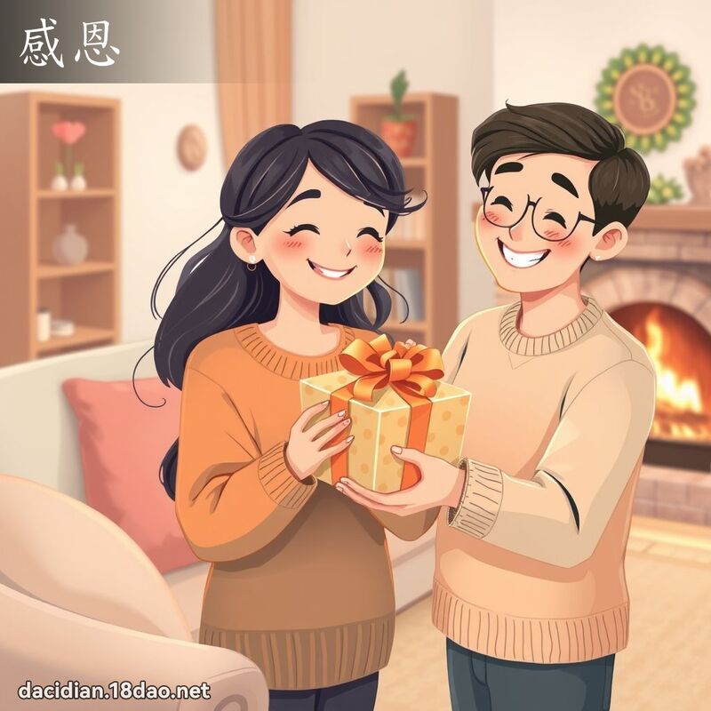 感恩 - 國語大辭典配圖