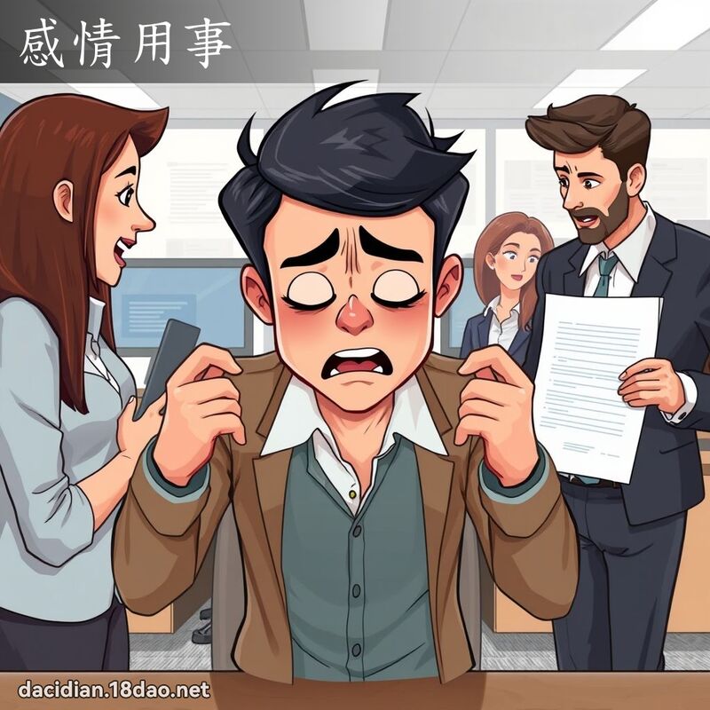 感情用事 - 国语大辞典配图