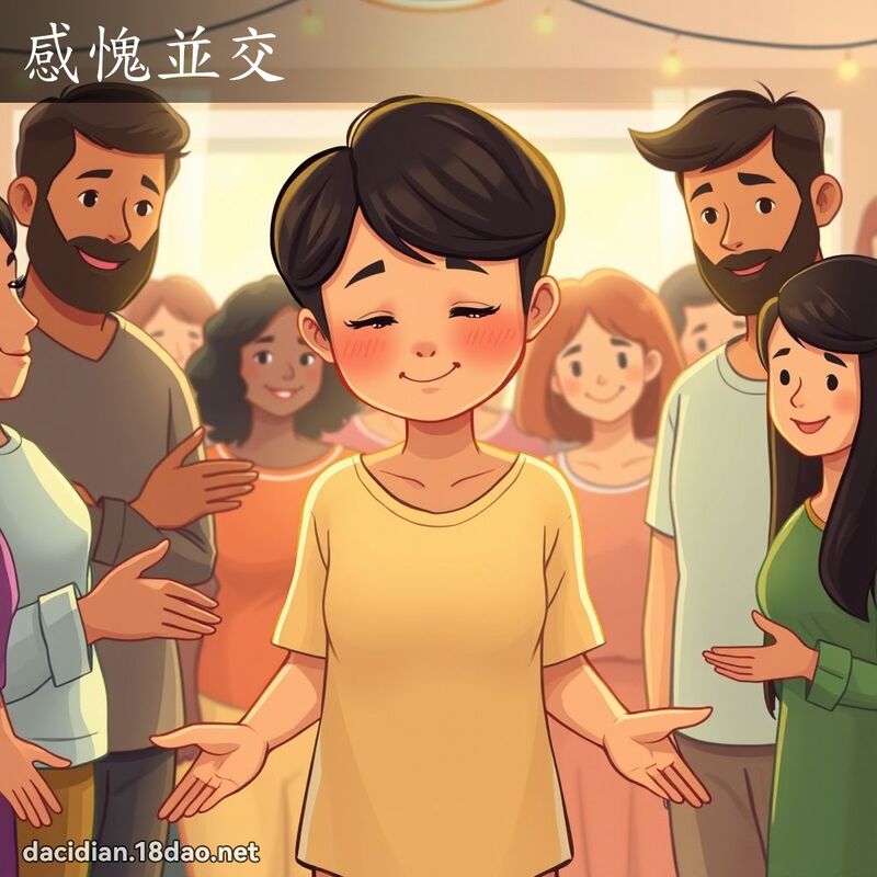 感愧並交 - 国语大辞典配图