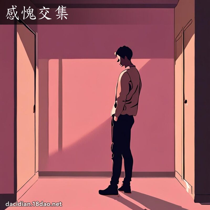感愧交集 - 国语大辞典配图
