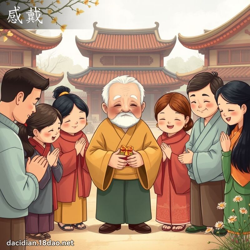 感戴 - 國語大辭典配圖